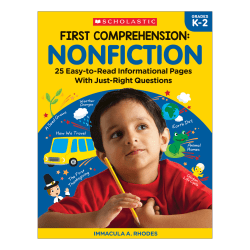 Scholastic First Comprehension: Nonfiction, Kindergarten To 2nd Grade