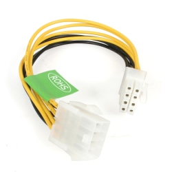 StarTech.com Power extension cable - EPS 8 pin +12V (M) - EPS 8 pin +12V (F) - 20 cm - Extend the reach of your EPS power supply cable by 8in