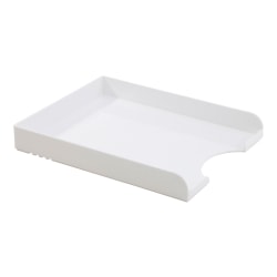 Realspace® Plastic Letter Tray, White