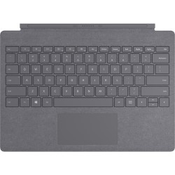 Microsoft Signature Type Cover Keyboard/Cover Case Microsoft Surface Pro (5th Gen), Surface Pro 3, Surface Pro 4, Surface Pro 6, Surface Pro 7 Tablet - Light Charcoal - Stain Resistant - Alcantara Body - 0.2" Height x 11.6" Width x 8.5" Depth