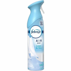 Febreze Air Mist Air Freshener Spray - Spray - 8.1 fl oz (0.3 quart) - Linen & Sky - Odor Neutralizer, Long Lasting - 6 / Carton