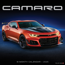 2025 Willow Creek Press Monthly Wall Calendar, 12" x 12", Camaro, January 2025 to December 2025, 47187