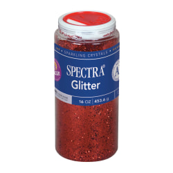 Pacon® Glitter, Shaker-Top Can, Red