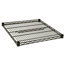 Focus Foodservice Epoxy-Coated Wire Shelf, 2"H x 24"W x 24"D, Green