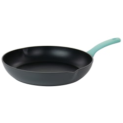 Oster Rigby Aluminum Nonstick Frying Pan With Pouring Spouts, 9-1/2", Blue