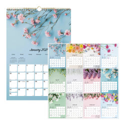 2027 Blueline Colorful Monthly Wall Calendar, 12" x 17", Romantic, January To December, C173122, Total Qty 1