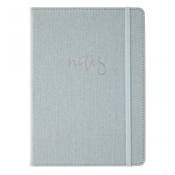 TUL® Hardcover Journal, Junior Size, Narrow Ruled, 192 Pages (96 Sheets), Light Blue