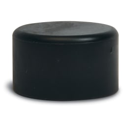 CSL Replacement end caps for CSL metal wall racks ,1" round,black