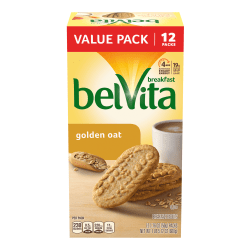 BELVITA Breakfast Biscuits Golden Oats, 12 Count, 3 Pack