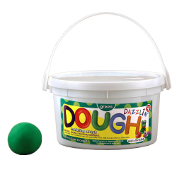 Hygloss Dazzlin' Dough, 3 Lb Tub, Green, Pack Of 3 Tubs