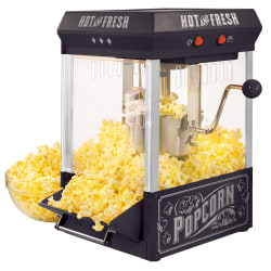 Nostalgia Electrics Tabletop Vintage Kettle Popcorn Maker, Black