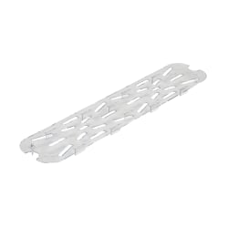 Cambro Camwear GN 1/2 Long Drain Shelves, 5/8"H x 3-5/8"W x 18-1/16"D, Clear, Pack Of 6 Shelves