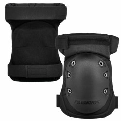 Ergodyne ProFlex 435HL Gel Knee Pad, Hinged Rubber Cap, One Size, Black, Pack Of 2 Knee Pads