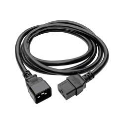 Eaton Tripp Lite Series Power Extension Cord, C19 to C20 - Heavy-Duty, 20A, 250V, 12 AWG, 6 ft. (1.83 m), Black - Power cable - IEC 60320 C19 to IEC 60320 C20 - 6 ft - molded - black