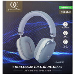 Quick Communication Corp.  High Quality Wireless Headset, White, 178484