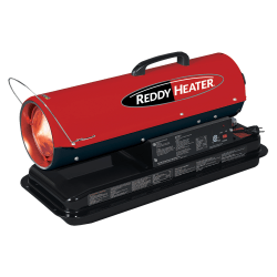 REDDY HEATER™ 50,000-BTU Forced-Air Kerosene/Multi-Fuel Heater with 175 CFM, 5-Gallon Tank, Electronic Start & Aux Outlet, RFA50-V3