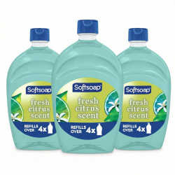 Softsoap Antibacterial Liquid Hand Soap, Fresh Citrus Scent, 50 Oz, Total Qty 3