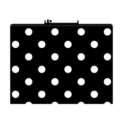 Barker Creek Tab File Folders, 8 1/2" x 11", Letter Size, Black-And-White Dot, Pack Of 12
