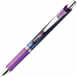 Pentel® EnerGel® RTX Liquid Gel Pen, Medium Point, 0.7 mm, Blue Barrel, Violet Ink