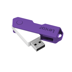 Lexar® JumpDrive® TwistTurn2 USB 2.0 Flash Drive, 32GB, Assorted Colors, LJDTT2-32GABOD20