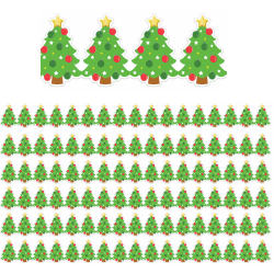 Eureka Extra Wide Deco Trim Packs, 37’ x 3-1/4", Christmas Tree, Set Of 6 Packs
