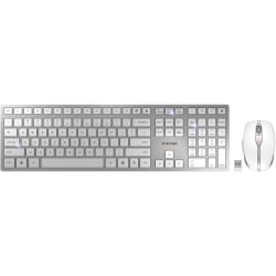 CHERRY DW 9100 SLIM Rechargeable Wireless Keyboard and Mouse, JD9100US1
