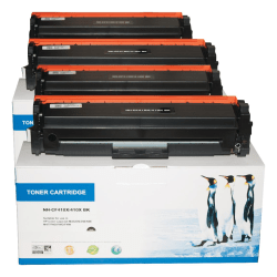 M&A Global Remanufactured Black High Yield Toner Cartridge Replacement For HP 410X, CF410X, Pack Of 4, CF410X CMA