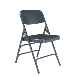 National Public Seating 300 Series Steel Folding Chairs, Blue, Set Of 52 Chairs