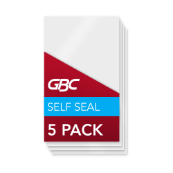 Swingline GBC SelfSeal Self Adhesive Laminating Pouches