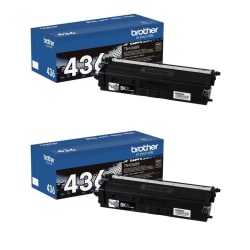 Brother TN-436 Black Super High Yield Toner Cartridges, Pack Of 2 Cartridges, TN436BK-2PKOD