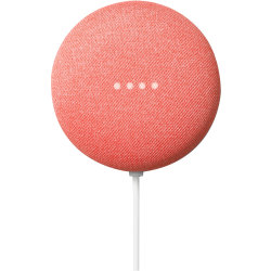 Google™ Nest Mini Smart Home Speaker, Google Assistant Supported, Coral Red