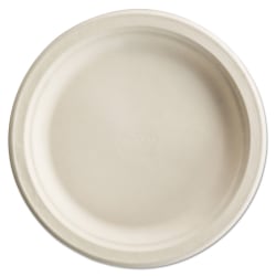 Chinet® PaperPro® Naturals® Molded Fiber Dinnerware Round Plates, 6", White, 125 Plates Per Pack, Carton Of 8 Packs