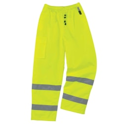 Ergodyne GloWear® 8925 Class E Polyester Thermal Pants, Large, Lime
