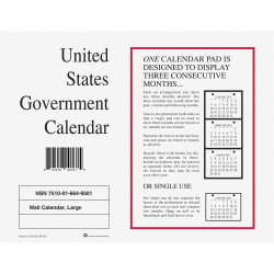 Unicor Monthly Wall Calendar, 6649509