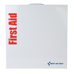 First Aid Only Smart Compliance Food Service Large Metal Cabinet Without Medication, 16-1/2"H x 15-3/4"W x 5-1/2"D, White