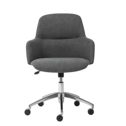 Eurostyle Minna Commercial Office Chair, Dark Gray/Silver