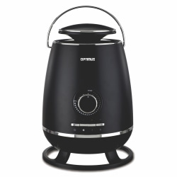 Optimus 1500-Watt Portable 360 Surround Ceramic Heater With Thermostat, 12" x 8", Black