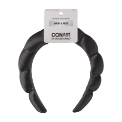 Conair Satin Bubble Headband, Black