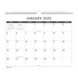 2025 Blue Sky Monthly Wall Calendar, 15" x 12", Large Print, January 2025 To December 2025