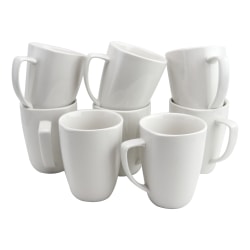 Gibson Home Zen Buffetware Mug Set, White