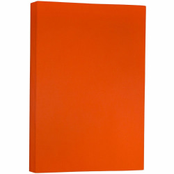 JAM Paper® Ledger Matte Paper, Mandarin Orange, Ledger (11" x 17"), 100 Sheets Per Pack, 24 Lb, 30% Recycled