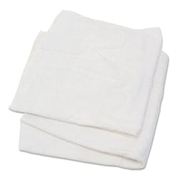 HOSPECO® Woven Terry Rags, 15" x 17", White, 25 Lb
