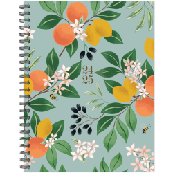 2024-2025 Willow Creek Press Weekly/Monthly Planner, 6-1/2" x 8-1/2", Botanical Fruit, July To June, 46227