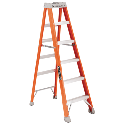 FS1500 Series Fiberglass Step Ladder, 4 ft x 18-7/8 in, 300 lb Capacity