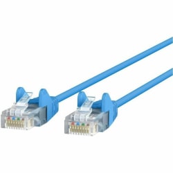 Belkin CAT6 Slim Gigabit Snagless UTP Ethernet Cable - 7 ft Category 6 Network Cable - CE001B07BLUS