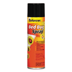 Enforcer® Bed Bug Spray, For Bed Bugs/Dust Mites/Lice/Moths, 14 oz Aerosol Spray, 12/Carton
