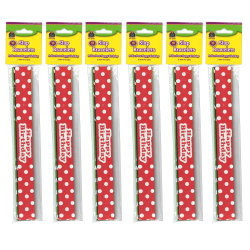 Teacher Created Resources Slap Bracelets, Polka Dots Happy Birthday, 10 Per Pack, Set Of 6 Packs