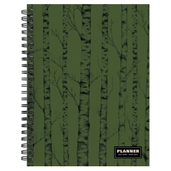 2026-2027, TF Publishing  Green Forest Medium Weekly Monthly Planner, 8" x 6.5", July 2026 to June 2027