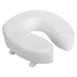 Medline Toilet Seat Cushions, White, Pack Of 3
