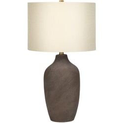 Monarch Specialties Hilary Table Lamp, 27"H, Beige/Gray